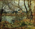 le sentier d’escalade l hermitage 1877 Camille Pissarro paysages ruisseaux